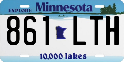 MN license plate 861LTH