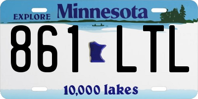 MN license plate 861LTL
