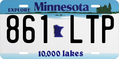 MN license plate 861LTP