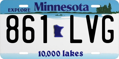 MN license plate 861LVG