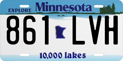 MN license plate 861LVH