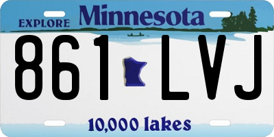 MN license plate 861LVJ