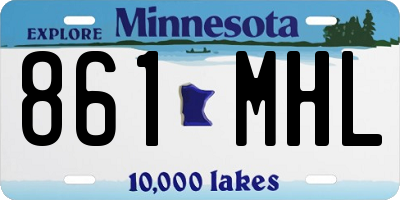 MN license plate 861MHL