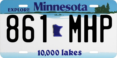 MN license plate 861MHP