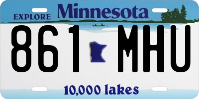 MN license plate 861MHU