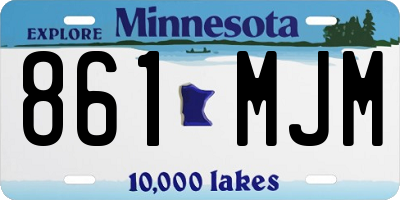 MN license plate 861MJM