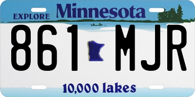 MN license plate 861MJR