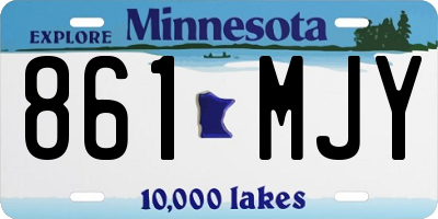 MN license plate 861MJY