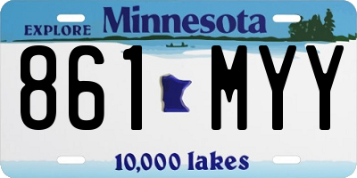 MN license plate 861MYY