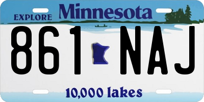 MN license plate 861NAJ