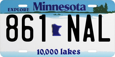 MN license plate 861NAL