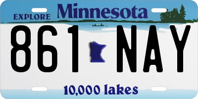 MN license plate 861NAY