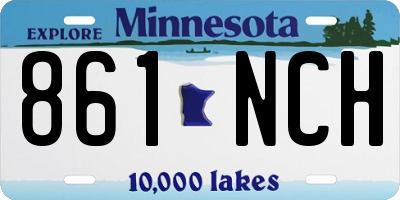 MN license plate 861NCH