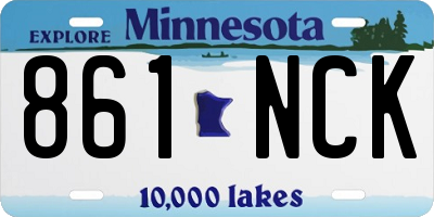 MN license plate 861NCK
