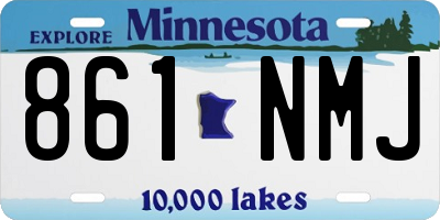 MN license plate 861NMJ
