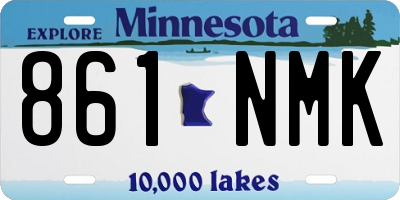 MN license plate 861NMK