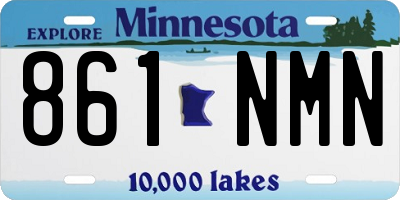 MN license plate 861NMN