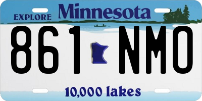 MN license plate 861NMO