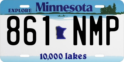MN license plate 861NMP