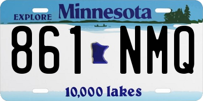 MN license plate 861NMQ