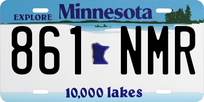 MN license plate 861NMR