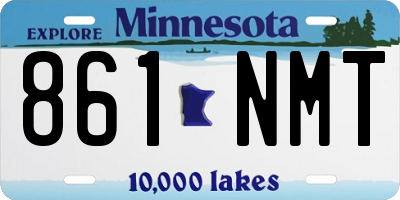 MN license plate 861NMT
