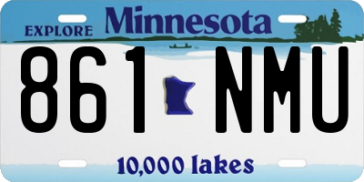 MN license plate 861NMU