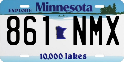 MN license plate 861NMX