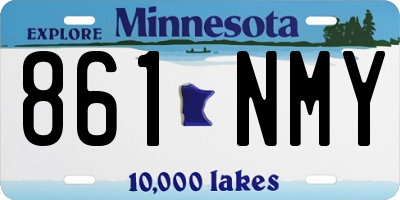 MN license plate 861NMY