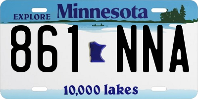 MN license plate 861NNA