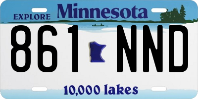 MN license plate 861NND