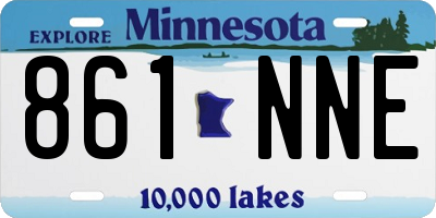MN license plate 861NNE