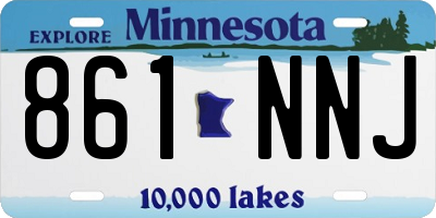 MN license plate 861NNJ