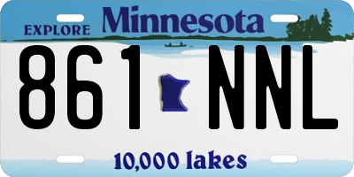 MN license plate 861NNL