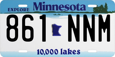 MN license plate 861NNM