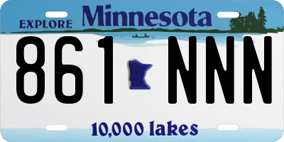 MN license plate 861NNN