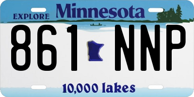 MN license plate 861NNP