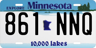 MN license plate 861NNQ