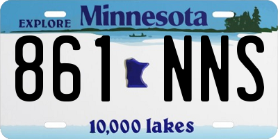 MN license plate 861NNS