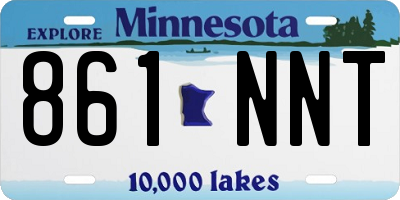 MN license plate 861NNT