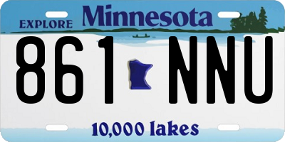 MN license plate 861NNU