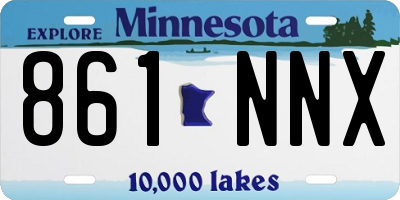 MN license plate 861NNX