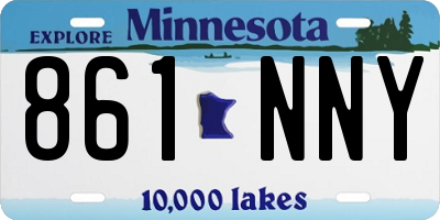 MN license plate 861NNY
