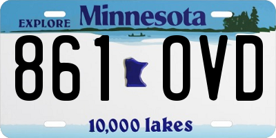 MN license plate 861OVD