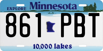 MN license plate 861PBT