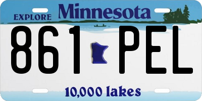 MN license plate 861PEL