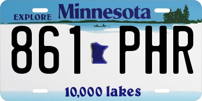 MN license plate 861PHR
