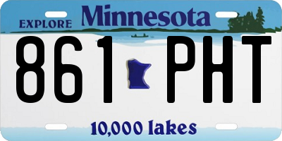 MN license plate 861PHT