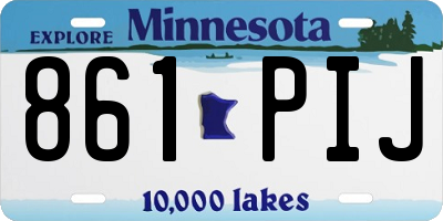 MN license plate 861PIJ