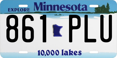 MN license plate 861PLU